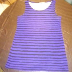 LOGO LAYERS Striped Tank Top - Size Large